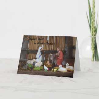 Cartes Pour Fêtes Annuelles Scène de nativité