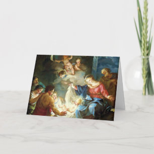 Cartes Pour Fêtes Annuelles Scène de nativité pour Noël - Pierre