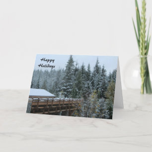Cartes Pour Fêtes Annuelles Scène de neige à Whistler, C.-B.