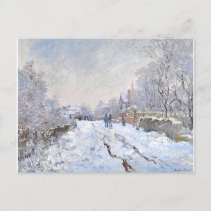 Cartes Pour Fêtes Annuelles Scène De Neige Monet