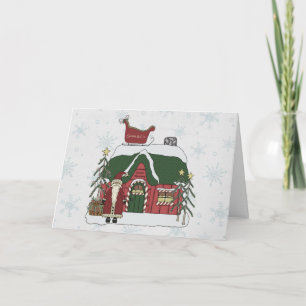 Cartes Pour Fêtes Annuelles Scene de Noël