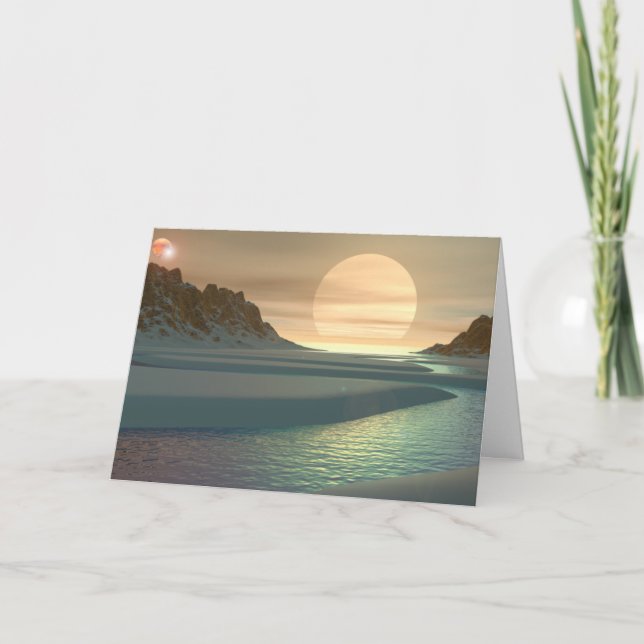 Cartes Pour Fêtes Annuelles Scène d'hiver pour le solstice (Devant)