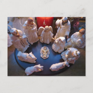 Cartes Pour Fêtes Annuelles Scène du directeur de la Nativité de Noël