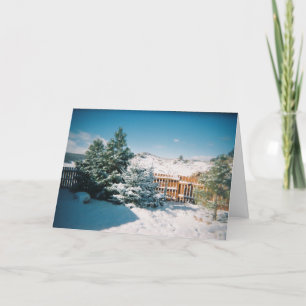 Cartes Pour Fêtes Annuelles Scène hivernale