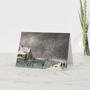 Cartes Pour Fêtes Annuelles Scène hivernale