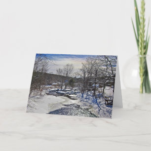 Cartes Pour Fêtes Annuelles Scène hivernale de Otter Brook