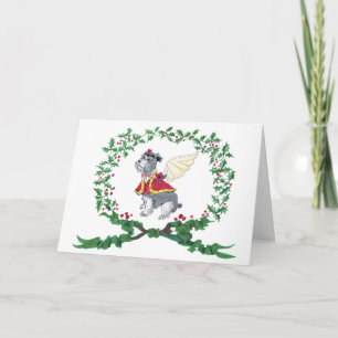 Cartes Pour Fêtes Annuelles Schnauzer Barking pour Joy Holiday Card