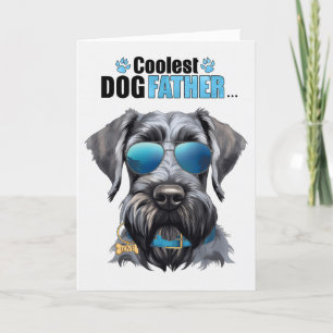 Cartes Pour Fêtes Annuelles Schnauzer géant Chien Coolest Papa Fête des pères