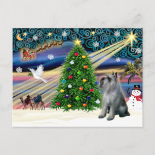 Cartes Pour Fêtes Annuelles Schnauzer géant Christmas Magic (P-S géant)