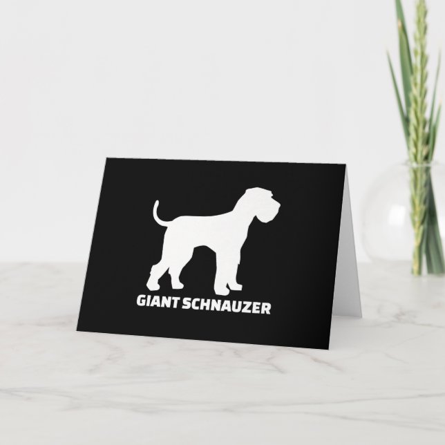 Cartes Pour Fêtes Annuelles schnauzer géant de pure race (Devant)