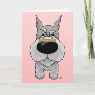 Cartes Pour Fêtes Annuelles Schnauzer Valentine