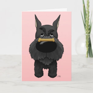 Cartes Pour Fêtes Annuelles Schnauzer Valentine