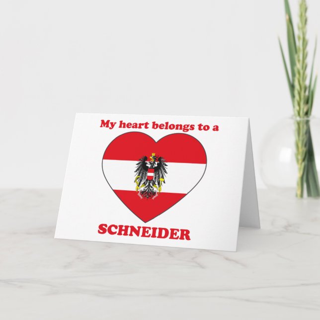 Cartes Pour Fêtes Annuelles Schneider (Devant)