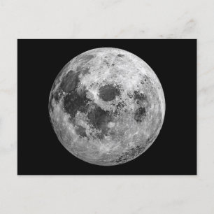Cartes Pour Fêtes Annuelles Science de l'astronomie spatiale de la Pleine lune
