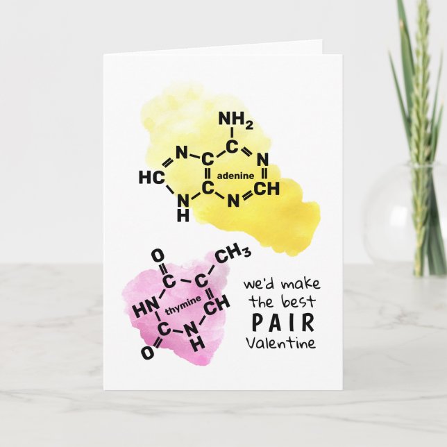 Cartes Pour Fêtes Annuelles Science Valentine Nous ferions le meilleur nom d'A (Devant)