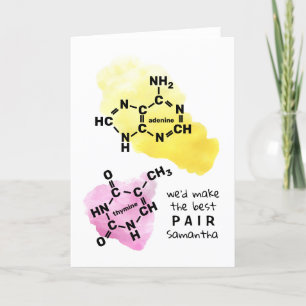 Cartes Pour Fêtes Annuelles Science Valentine Nous ferions le meilleur nom d'A