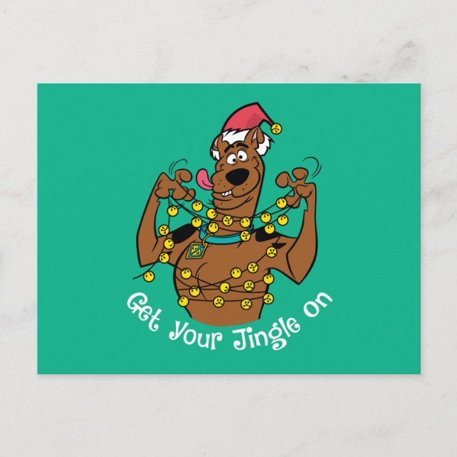 Cartes Pour Fêtes Annuelles Scooby-Doo "Accrochez-vous à votre Jingle" (Devant)