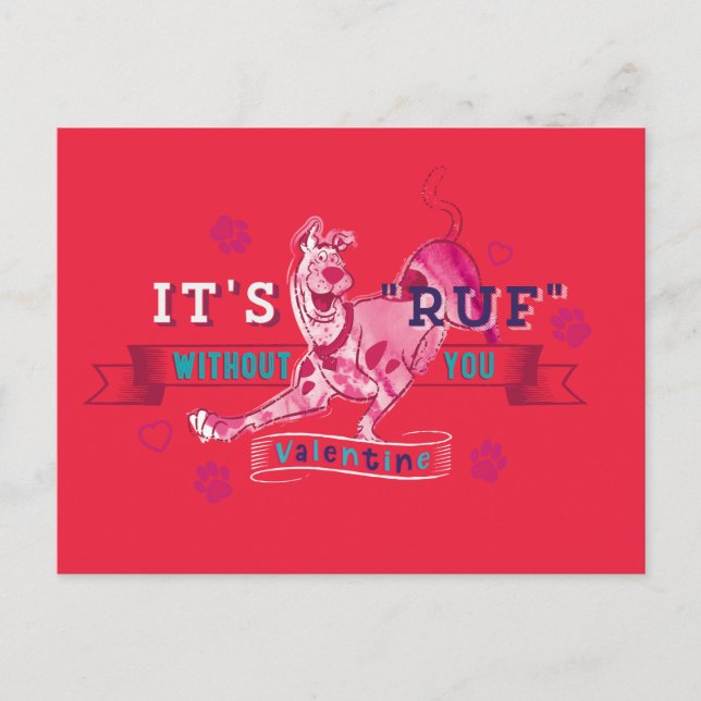 Cartes Pour Fêtes Annuelles Scooby-Doo - C'est Ruf sans vous (Devant)