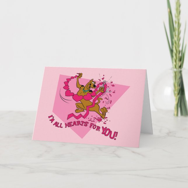Cartes Pour Fêtes Annuelles Scooby-Doo - I'm All Hearts For You (Devant)