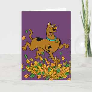 Cartes Pour Fêtes Annuelles Scooby Doo Thanksgiving Feuilles