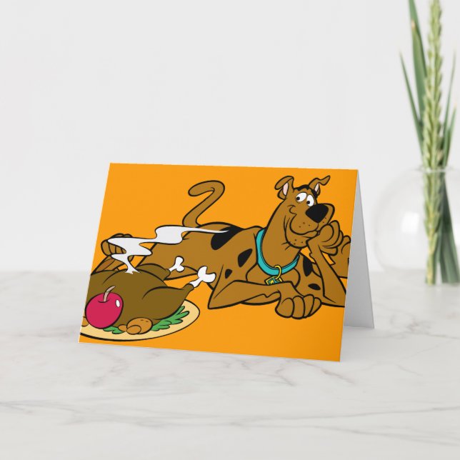 Cartes Pour Fêtes Annuelles Scooby Thanksgiving 06 (Devant)