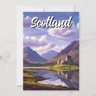 Cartes Pour Fêtes Annuelles Scotland Scottish Highlands Castle Travel