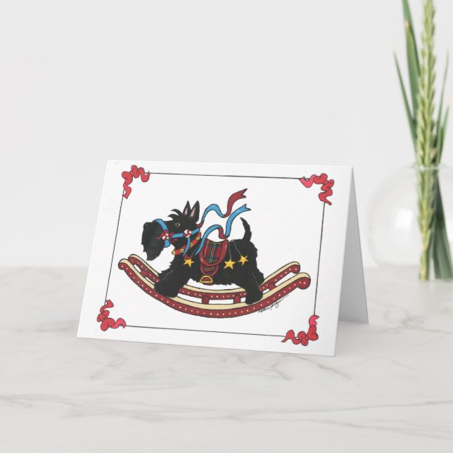 Cartes Pour Fêtes Annuelles Scottie de balancier (Devant)