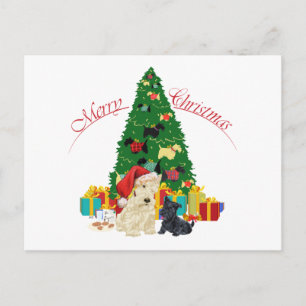 Cartes Pour Fêtes Annuelles Scottie roux et vacances de Noël