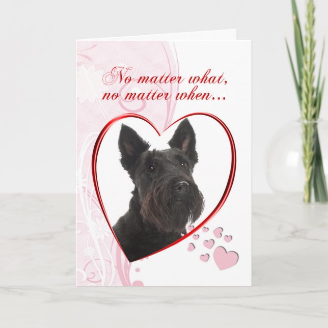 Cartes Pour Fêtes Annuelles Scottie Valentine (Devant)