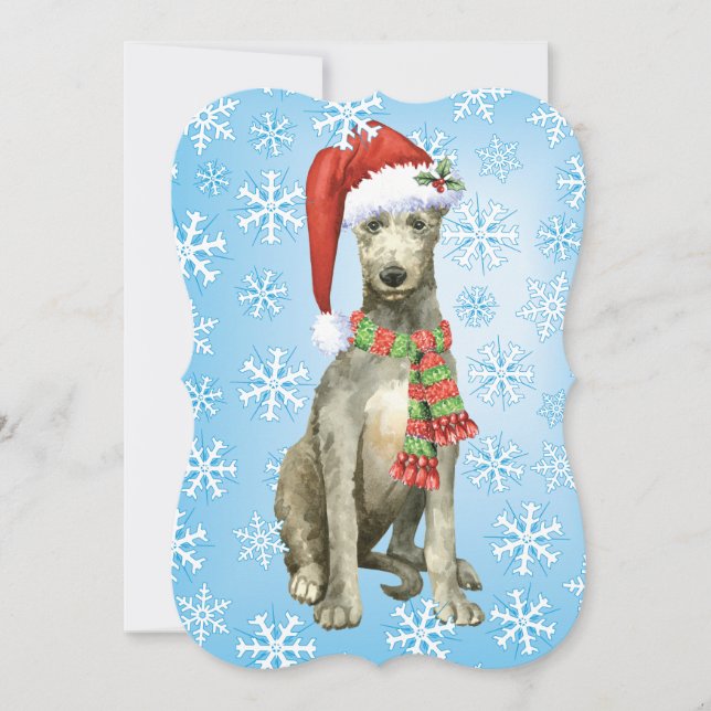 Cartes Pour Fêtes Annuelles Scottish Deerhound (Devant)