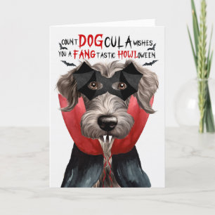 Cartes Pour Fêtes Annuelles Scottish Deerhound Funny Count DOGcula Halloween