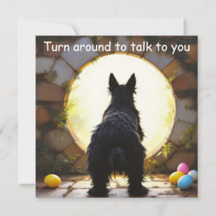 Cartes Pour Fêtes Annuelles Scottish Terrier chien - Pâques