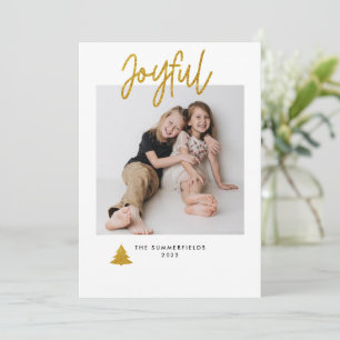 Cartes Pour Fêtes Annuelles Script de la famille de Noël