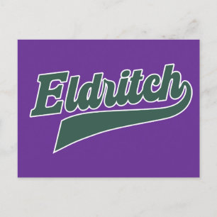Cartes Pour Fêtes Annuelles Script Eldritch League - Lettres Vintages