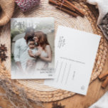 Cartes Pour Fêtes Annuelles Script manuscrit moderne Gratuit photo complète<br><div class="desc">Ce script manuscrit moderne reconnaissant carte postale pleine photo vacances est parfait pour votre minimaliste chic boho noir et blanc de vacances salutation chic shabby. La calligraphie manuscrite minimaliste est délicate et rustique tout en restant élégante et élégante. Le design reflète une simple journée d'hiver blanche et évoque les souvenirs...</div>