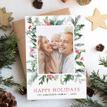 Cartes Pour Fêtes Annuelles Script minimaliste photo de Noël moderne<br><div class="desc">Célébrez la saison des Fêtes avec notre Carte de Script minimaliste photo moderne de Noël. Cette carte allie magnifiquement design contemporain et chaleur d'une photo de famille chère. La typographie de script minimaliste et élégante ajoute une touche de sophistication à vos salutations de vacances. Le design épuré et épuré permet...</div>