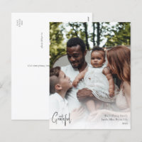Script moderne Grateful Pleine photo verticale