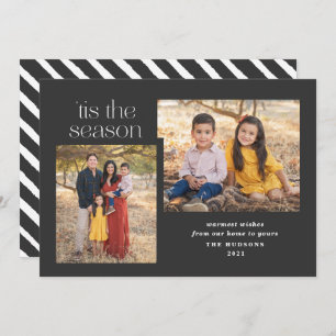 Cartes Pour Fêtes Annuelles Script Moderne Tis Season Calligraphie Photo