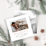 Cartes Pour Fêtes Annuelles Script texte photo Noël enregistrer la date<br><div class="desc">Script texte photo Noël enregistrer la date. Aquarelle. Design moderne et minimal</div>