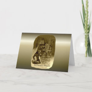 Cartes Pour Fêtes Annuelles Scrooge de Noël - Carol de Noël