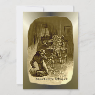 Cartes Pour Fêtes Annuelles Scrooge de Noël - Carol de Noël