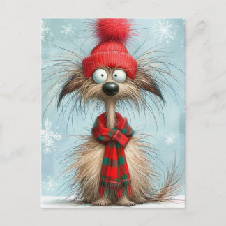Cartes Pour Fêtes Annuelles Scruffy Dog Christmas