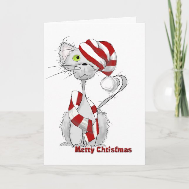 Cartes Pour Fêtes Annuelles Scruffy the Cat Christmas card (Devant)