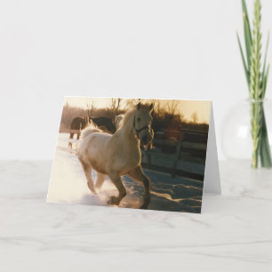 Cartes Pour Fêtes Annuelles Se précipiter par la neige…