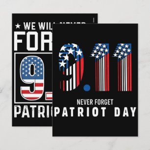 Cartes Pour Fêtes Annuelles Se souvenir Honorer Unir 25e anniversaire 9 11 T-S