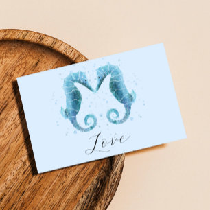 Cartes Pour Fêtes Annuelles Sea Hors Beach Aquarelle Saint-Valentin