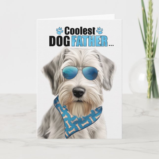 Cartes Pour Fêtes Annuelles Sealyham Terrier Chien Coolest Papa Fête des pères (Devant)