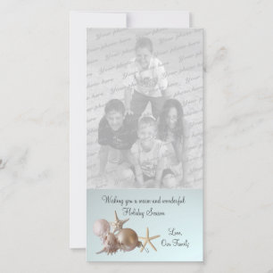 Cartes Pour Fêtes Annuelles Seashell Holiday Greeting
