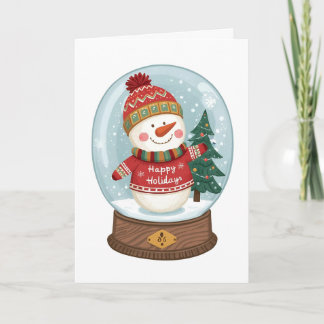 Cartes Pour Fêtes Annuelles Season’s Greetings from a Sweater-Clad Snowman!⛄️❄