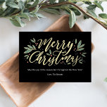 Cartes Pour Fêtes Annuelles Seasonal Glow EDITABLE COLOR Christmas Card<br><div class="desc">Celebrate the season with this moderndern and stylish card from Berry Berry Sweet. Matching items and more design options are available at our store: www.berryberrysweet.com. Background color can be customized online to best match your photo!</div>